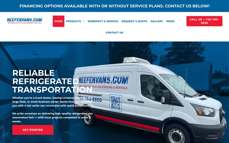 ReeferVans homepage