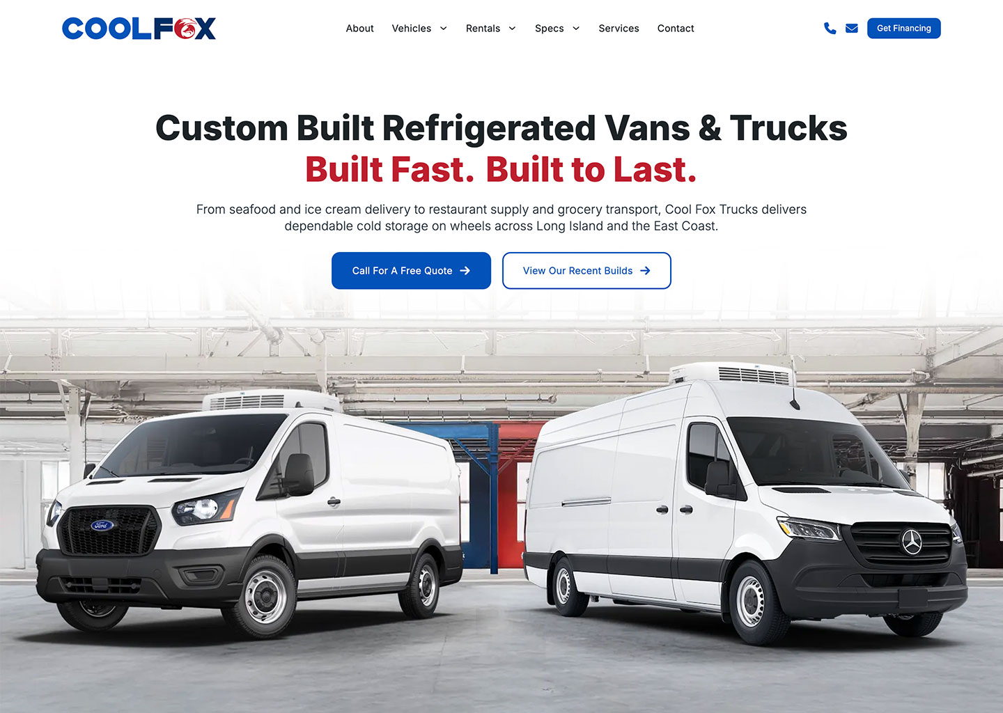 After redesign Coolfox hero section with clearer headline and primary CTA