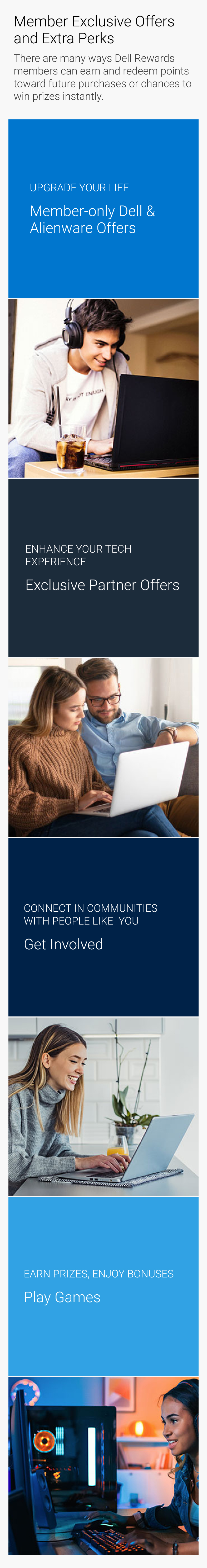 Dell Rewards mobile walkthrough screen 2
