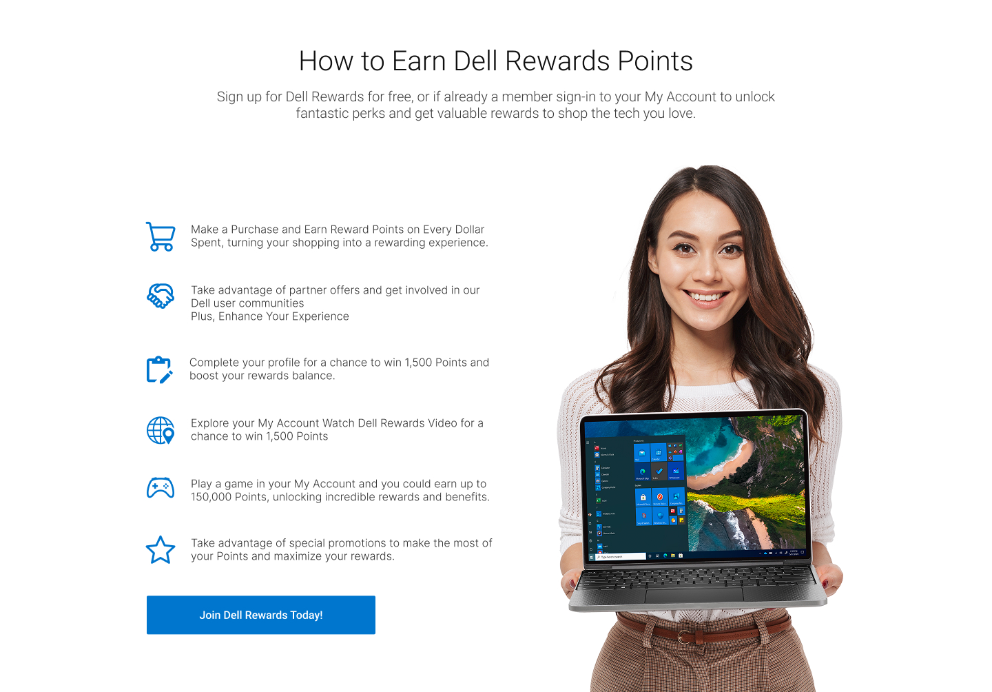 Dell Rewards final rewards education section